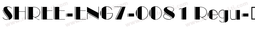 SHREE-ENG7-0081 Regu字体转换